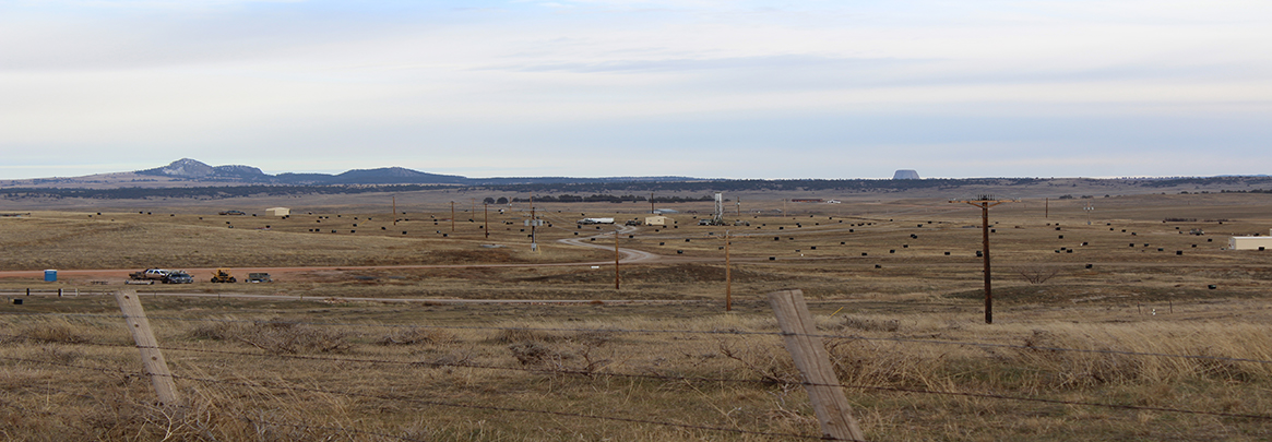 A uranium field in Wyoming